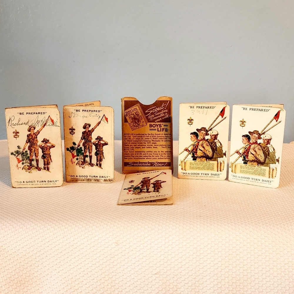 30s 40s Einstein Roosevelt Boy Scouts of America Registration Cards Estate